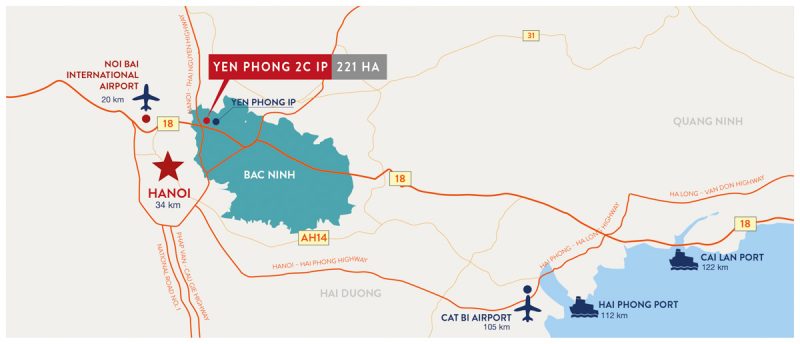 Yen Phong 2C map