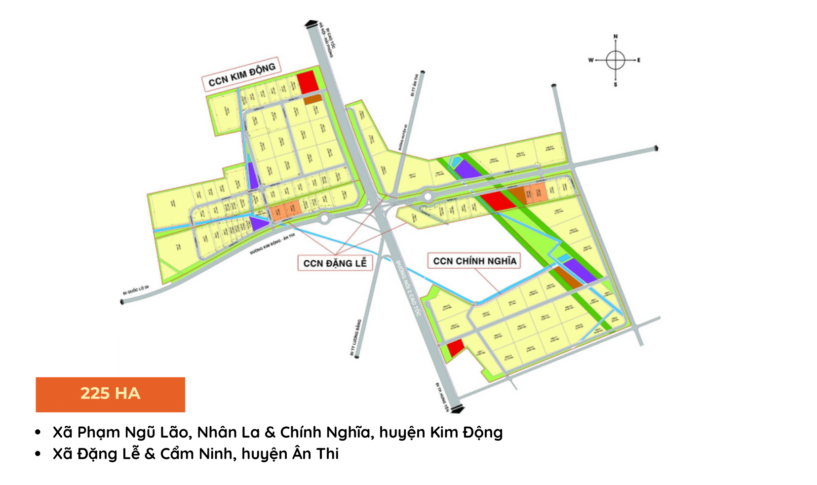 Tổ hợp công nghiệp đô thị Kim Động - Ân Thi 5 Mat bang quy hoach To hop cong nghiep do thi Kim Dong An Thi